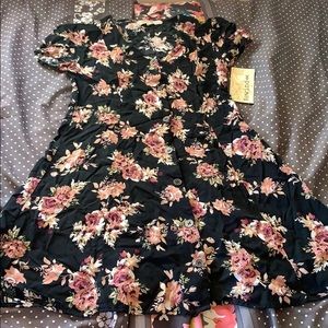 Floral skater dress